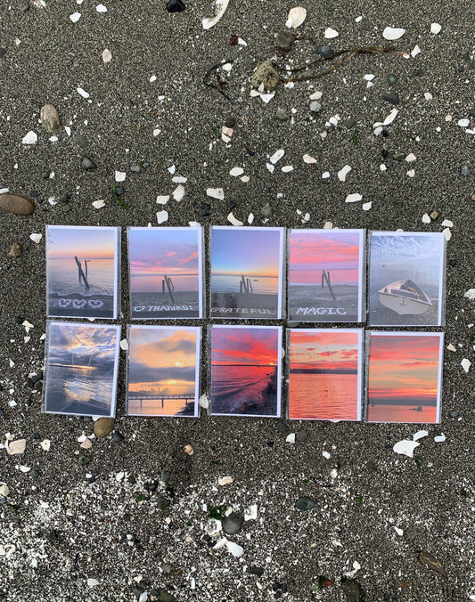 Sunrise + Shell Greeting Card - 10 Pack